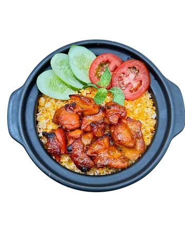 Hình ảnh Cơm Thố Gà Nướng BBQ
