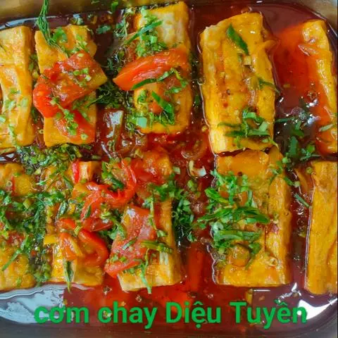 Hình ảnh đậu hũ sốt cà chua 