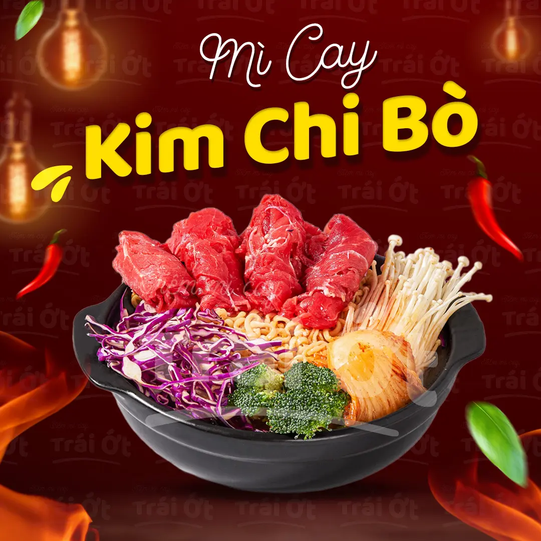 Hình ảnh Mì Cay Kim Chi Bò