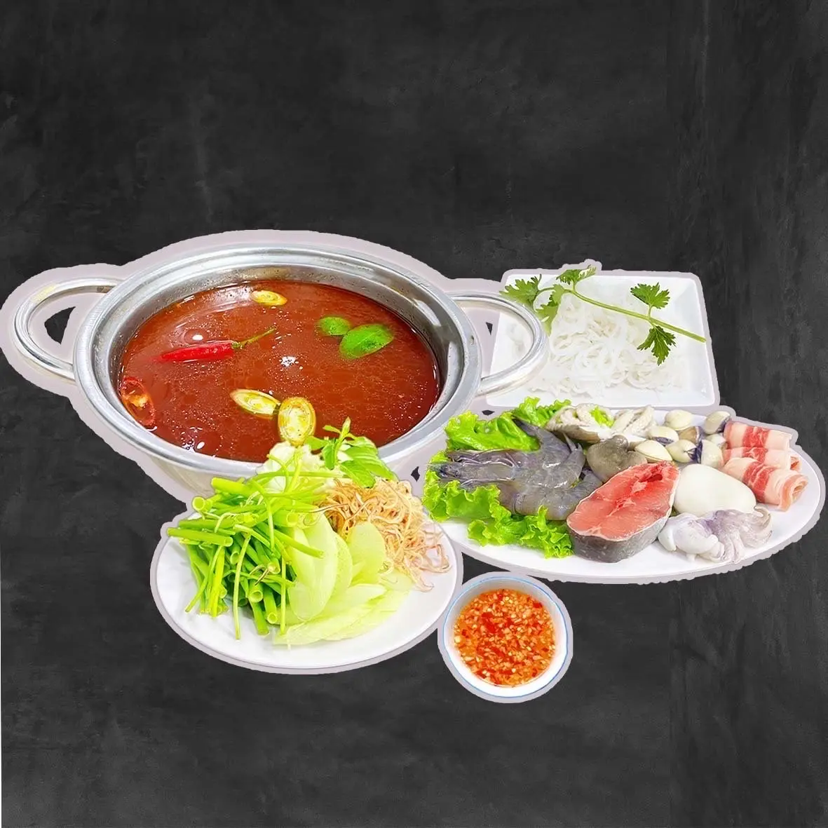 Hình ảnh Lẩu thập cẩm ( tặng trà tắc)