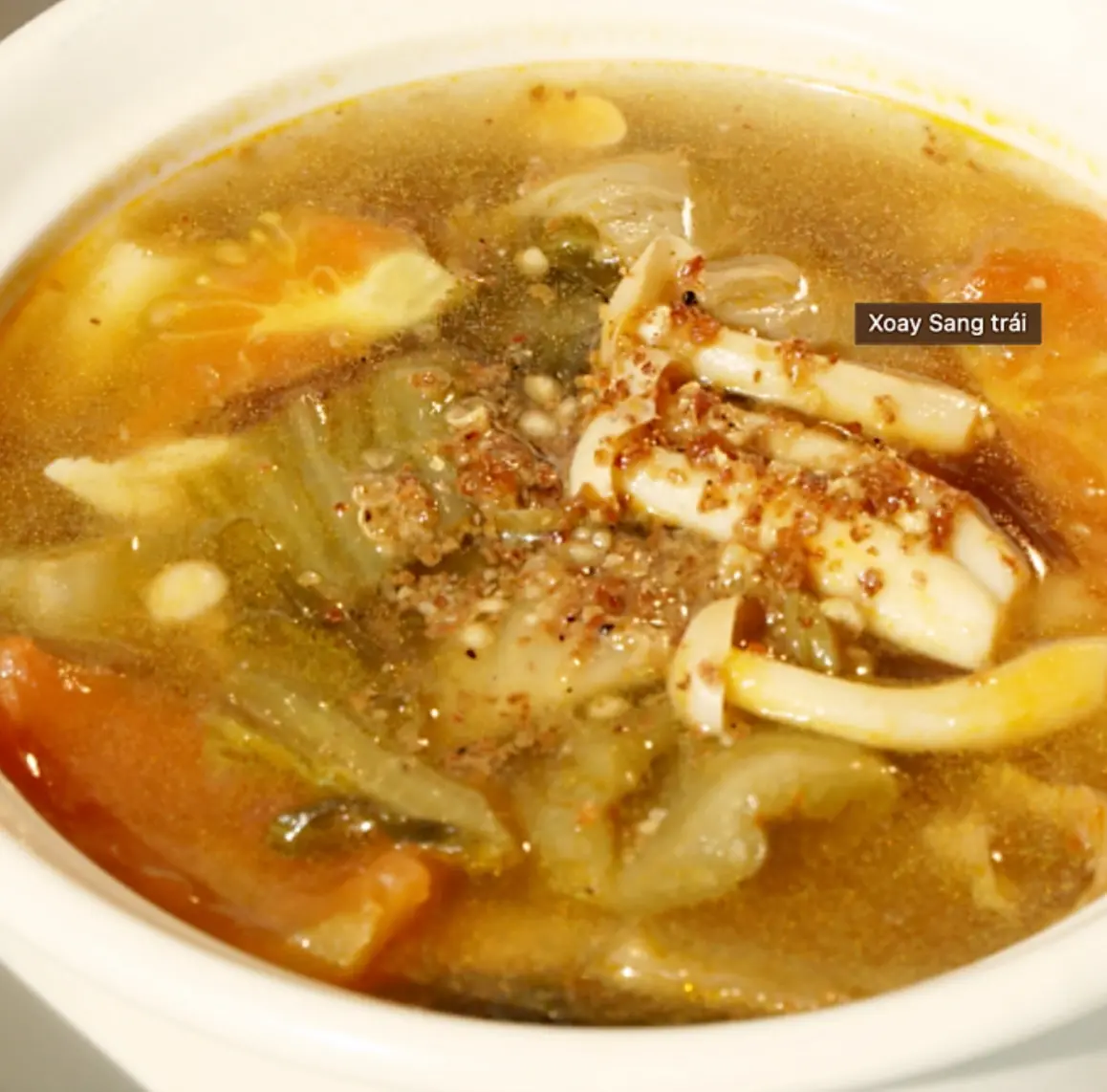 Hình ảnh Canh cải chua Tứ Xuyên chay