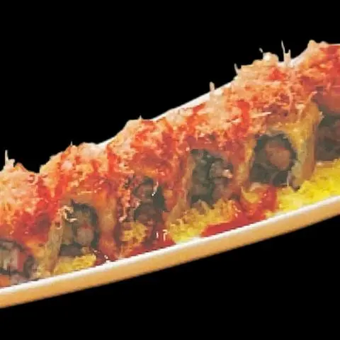 Hình ảnh Cuộn cá hồi khè sốt grill