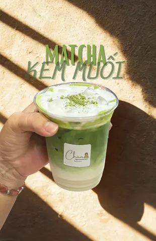 Hình ảnh Matcha latte kem muối