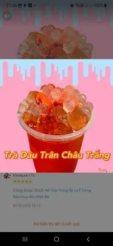 Hình ảnh Trà dâu trân châu trắng 