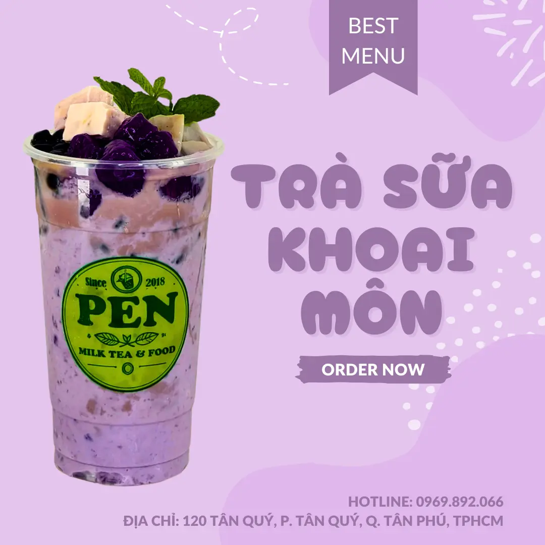 Hình ảnh Trà sữa khoai môn