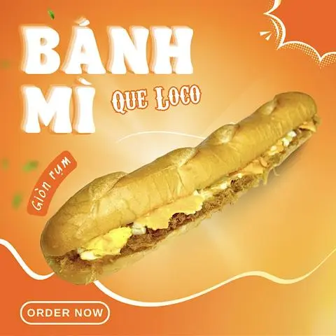Hình ảnh Bánh Mì Que Truyền Thống Trứng