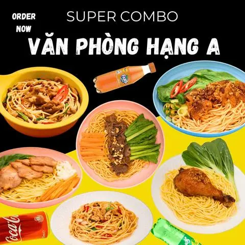 Hình ảnh COMBO VĂN PHÒNG HẠNG A - 6 Món Mì Đặc Biệt + 3 Nước