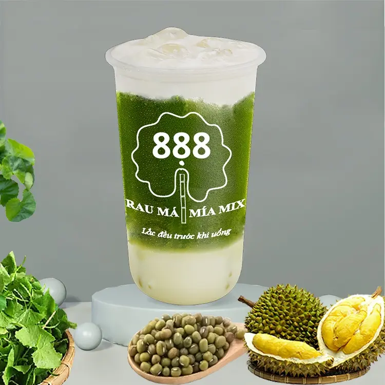 Hình ảnh Rau má mix đậu xanh - sầu riêng