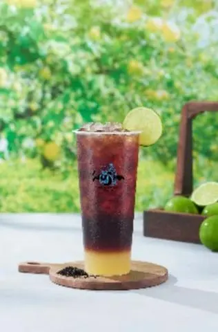Hình ảnh Hồng trà chanh vải thiều