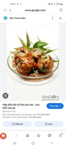 Hình ảnh Hột vịt lộn sốt thái 3 quả