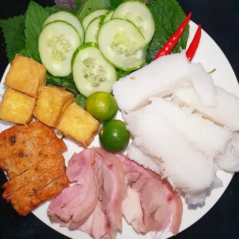 Hình ảnh Bún - đậu - thịt - chả cốm