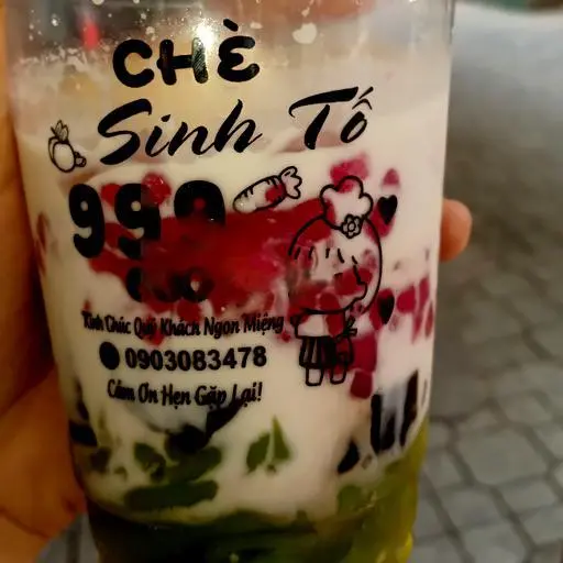 Hình ảnh Chè sương sa hột lựu mix bánh flan