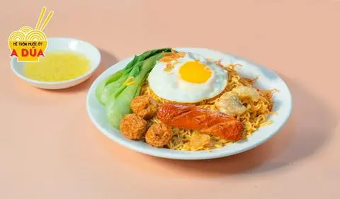 Hình ảnh Mì Trộn ( Full Topping ) + Canh Cải 