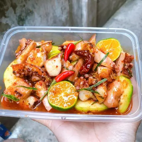 Hình ảnh Bạch tuộc sốt thái 
