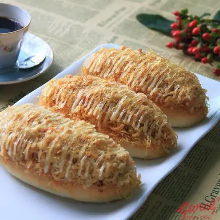Hình ảnh Bánh mì chà bông phô mai trứng muối chà bông
