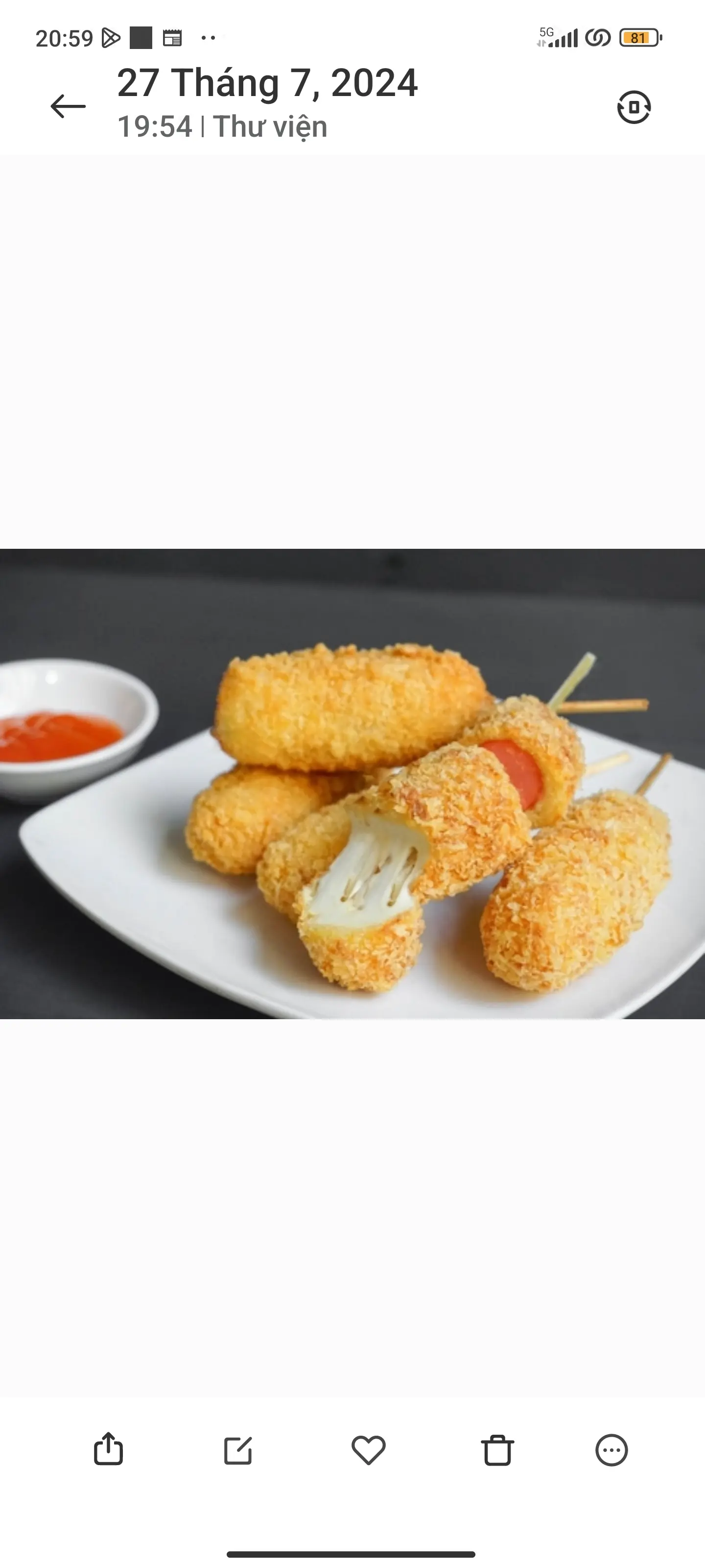 Hình ảnh hotdog phô mai 