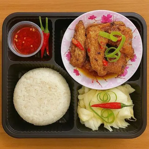 Hình ảnh Cơm Chả Cá Rim Nước Mắm