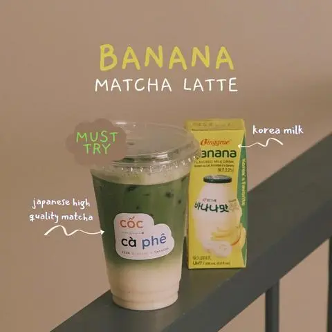 Hình ảnh Matcha sữa chuối