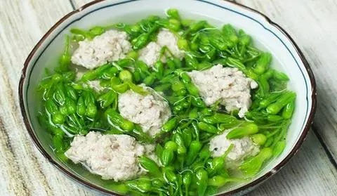 Hình ảnh Canh Bông Thiên Lý Thịt Bằm