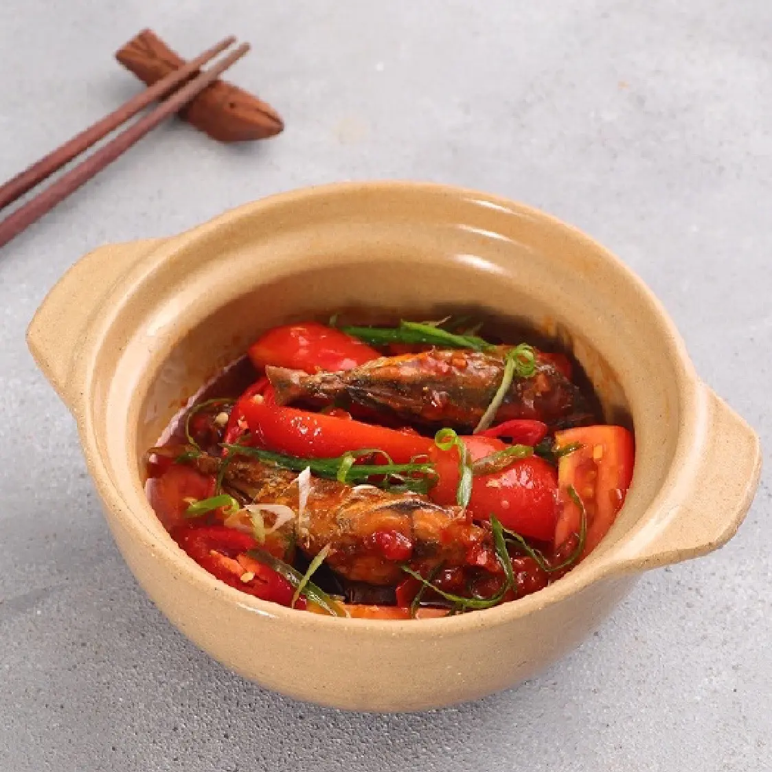 Hình ảnh Cơm cá nục kho cà + Canh