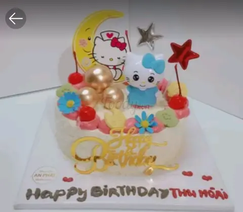 Hình ảnh Bánh Kem Bắp gắn hello kitty 16cm