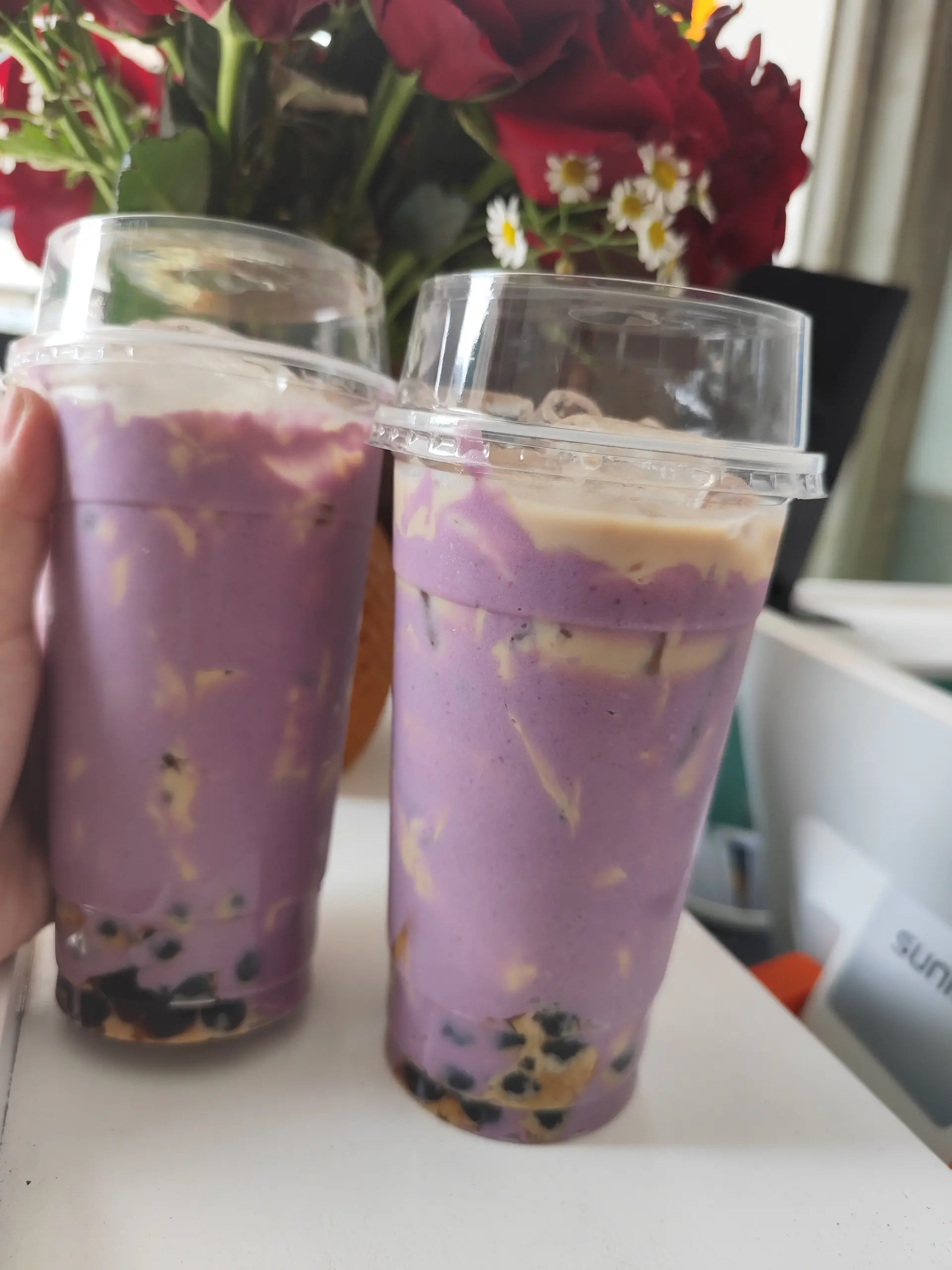 Hình ảnh Trà sữa sốt khoai môn tươi