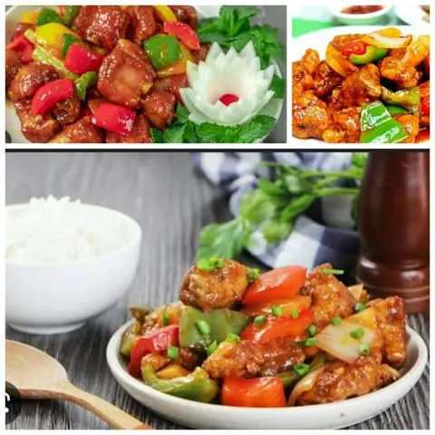 Hình ảnh Cơm Sườn Non Xào Ớt Chuông