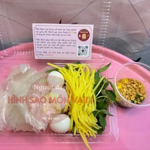 Hình ảnh Bánh tráng chấm mỡ hành bơ tỏi