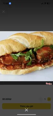 Hình ảnh Bánh mì cá hộp