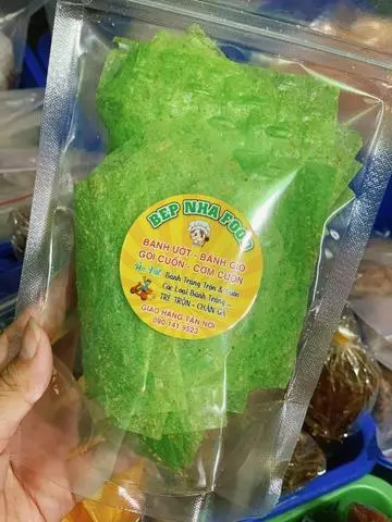 Hình ảnh BÁNH TRÁNG PHÔ MAI SỮA LÁ DỨA 