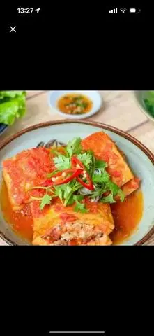 Hình ảnh Cơm Đậu Hủ Nhồi Thịt Sốt Cà