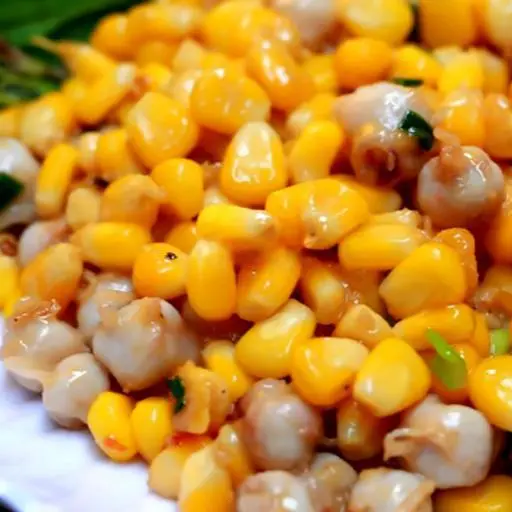 Hình ảnh Răng mực xào bắp