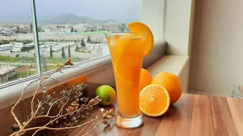Hình ảnh trà cam (ly 700)