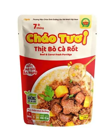 Hình ảnh Cháo thịt bò cà rốt