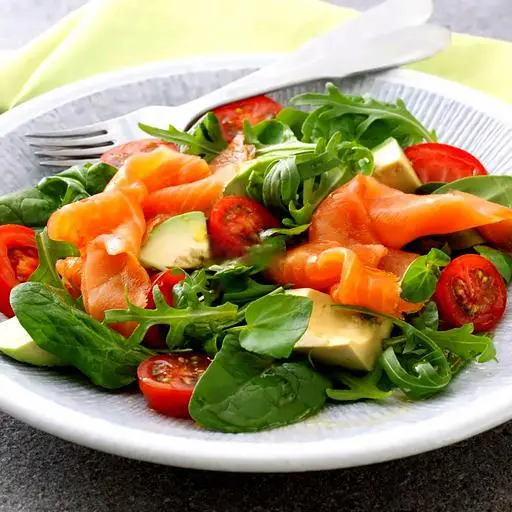 Hình ảnh SL08 - Salmon salad - Salad cá hồi