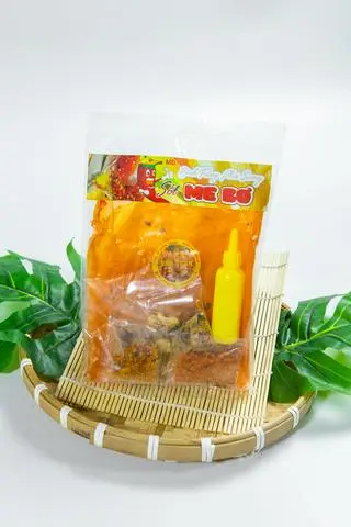 Hình ảnh Bánh Tráng Me Bơ Dẻo Tôm Đỏ