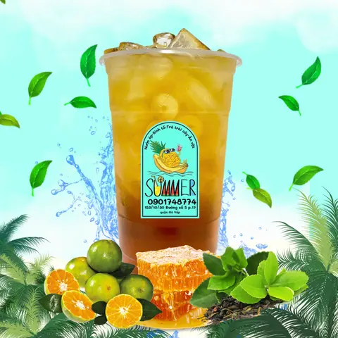 Hình ảnh Trà Kim Quất Mật Ong  Ly 700ml