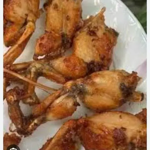 Hình ảnh dù ếch nướng 