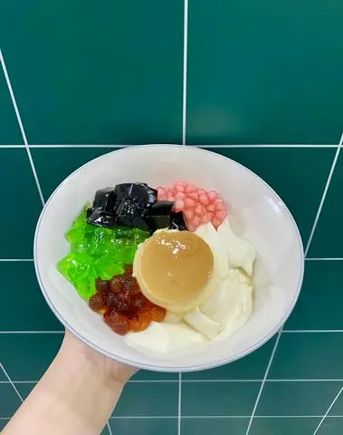 Hình ảnh Tàu hủ tươi thạch dẻo mix Flan