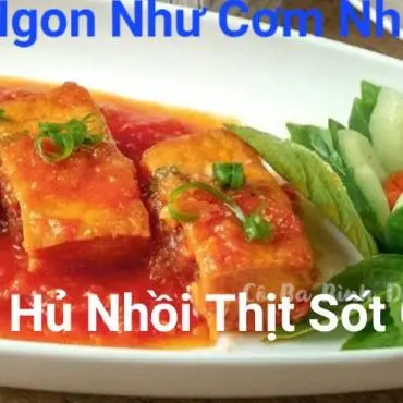 Hình ảnh Cơm Đậu Hủ Nhồi Thịt Sốt Cà