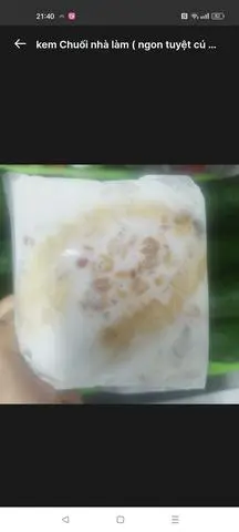 Hình ảnh Kem Chuối 10 cái (nhà làm)