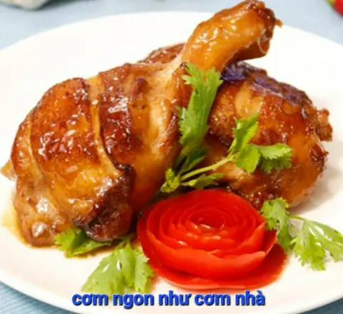 Hình ảnh Cơm Đùi Gà Sốt Dầu Hào
