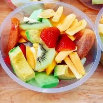 Hình ảnh Trái Cây Dầm Sốt Đào 