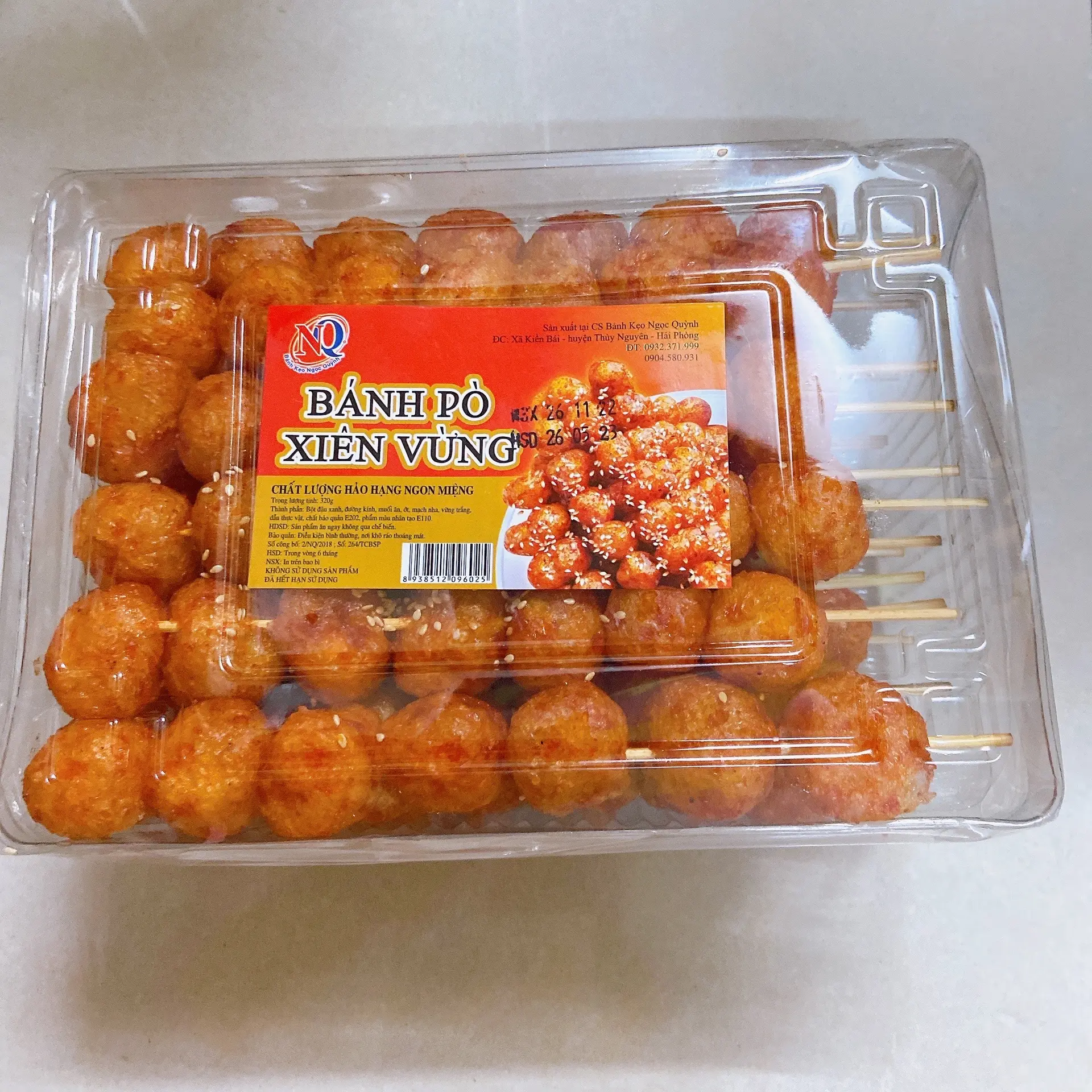Hình ảnh Hộp Bánh Bò Xiên Vừng