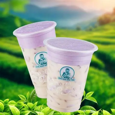 Hình ảnh Trà sữa khoai môn nghiền