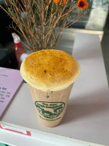 Hình ảnh Trà sữa kem trứng nướng