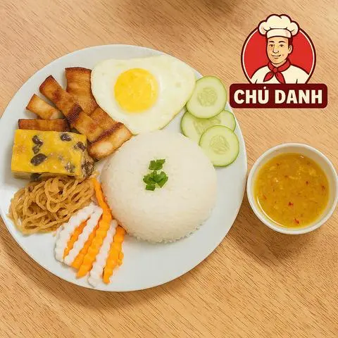 Hình ảnh Cơm Sườn + Bì + Chả+ Trứng ốp la ⭐️