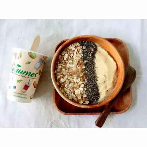 Hình ảnh Pine - apple smoothie bowl - sinh tố táo thơm