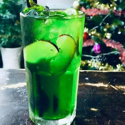 Hình ảnh Trà Táo Xanh trân châu trắng 700ml