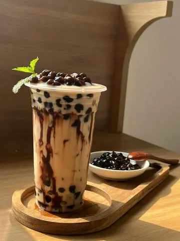 Hình ảnh Sữa Tươi Trân Châu Đường Đen